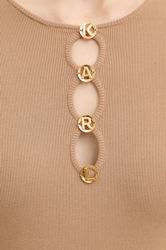 Karl Lagerfeld sukienka KARL DAILY B1W13003 beżowy