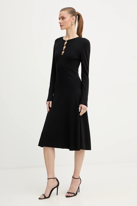 Karl Lagerfeld sukienka KARL DAILY B1W13003 czarny SS26