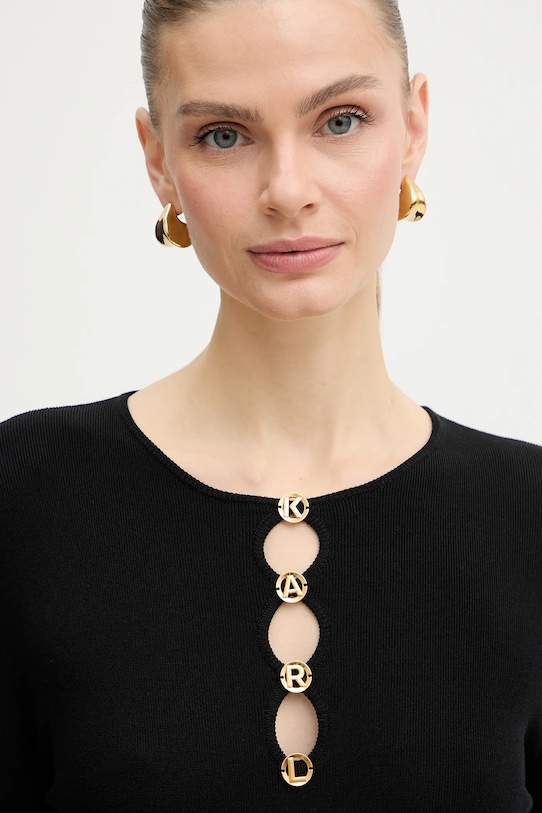 Karl Lagerfeld sukienka KARL DAILY czarny B1W13003