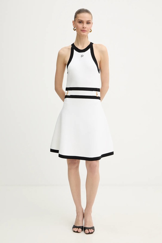 Karl Lagerfeld sukienka B1W13004 biały SS26