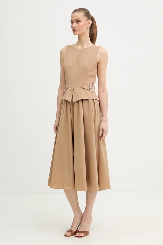 Karl Lagerfeld sukienka B1W13023 beżowy SS26