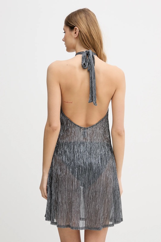 Odzież Karl Lagerfeld sukienka plażowa SIGNATURE B1W46018 srebrny