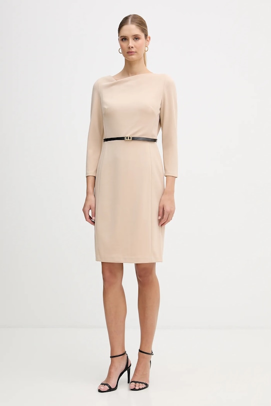 Φόρεμα Dkny DD5B1P80 μπεζ SS26