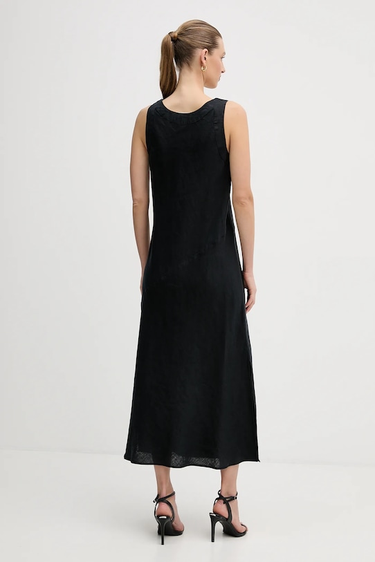 Odzież Dkny sukienka lniana P4KBCZ70 czarny