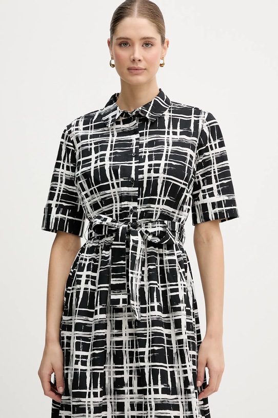 Dkny sukienka bawełniana czarny DD5A1120