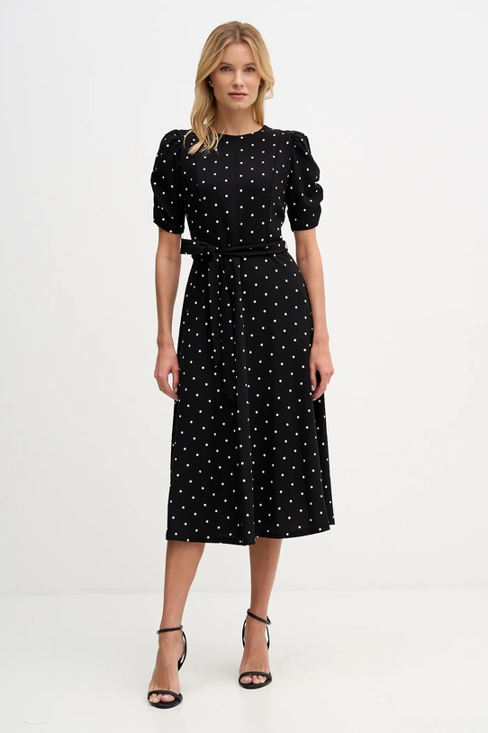 Dkny sukienka wzorzyste czarny DD1G3848