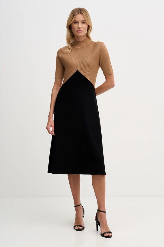 Dkny sukienka casual brązowy DD5D5150