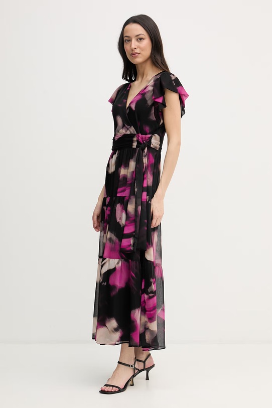 DKNY šaty s rozšíreným strihom DD5G1562 čierna SS26