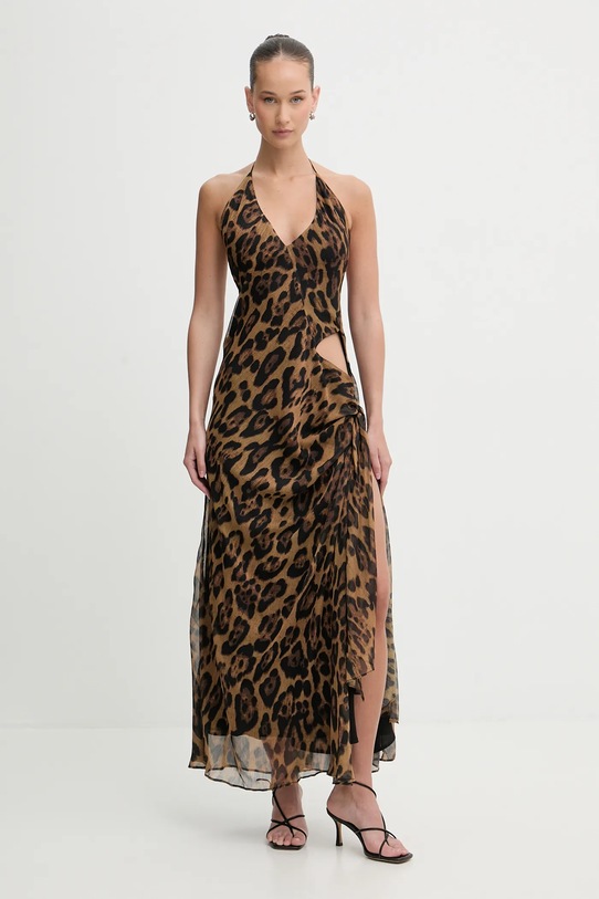 Bardot sukienka casual brązowy 59760DB1