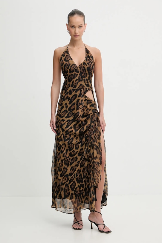 Bardot sukienka casual brązowy 59760DB1