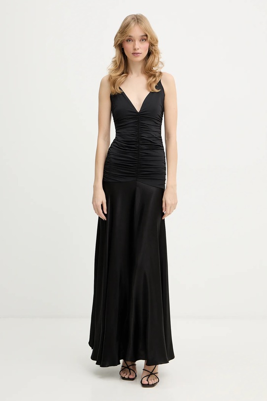 Bardot sukienka z elastanem czarny 60169DB