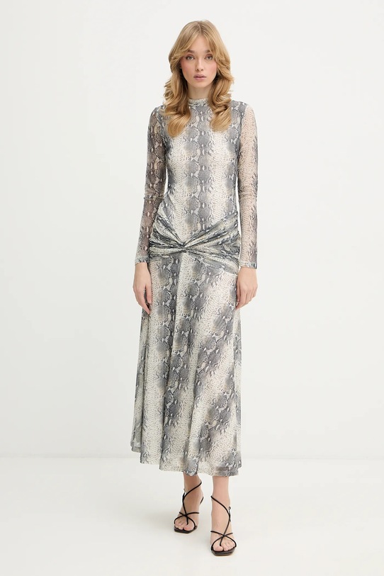 Bardot sukienka wzorzyste zielony 60243DB