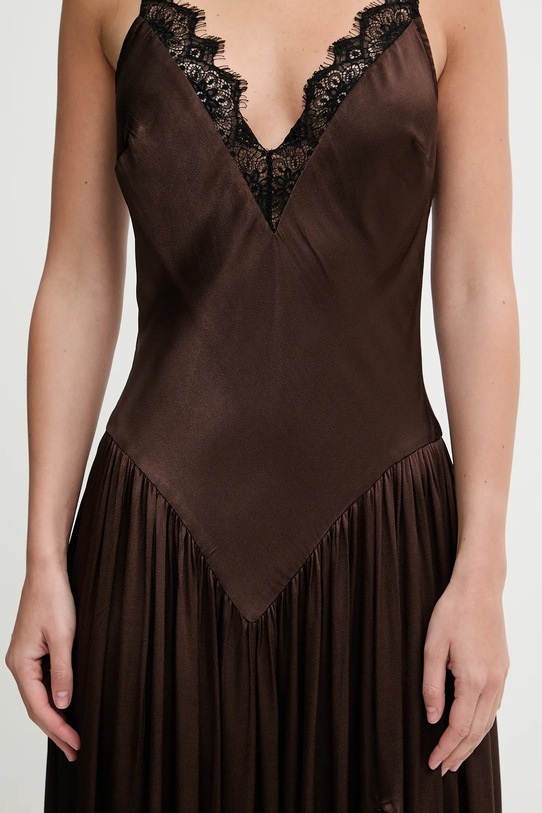 Bardot sukienka wiskozowa 60248DB brązowy