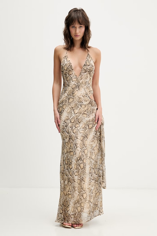 Сукня Bardot maxi бежевий 59760DB6