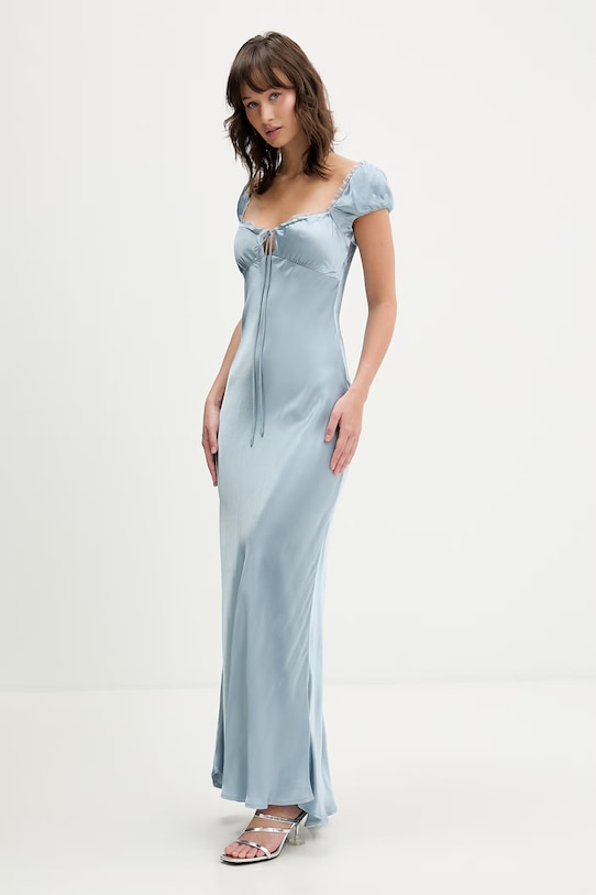 Bardot viszkóz ruha 60241DB kék SS26