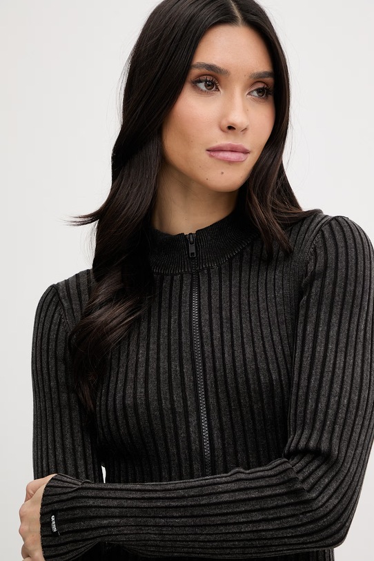 Guess Originals sukienka z domieszką wełny szary W6RK85.Z3JC2