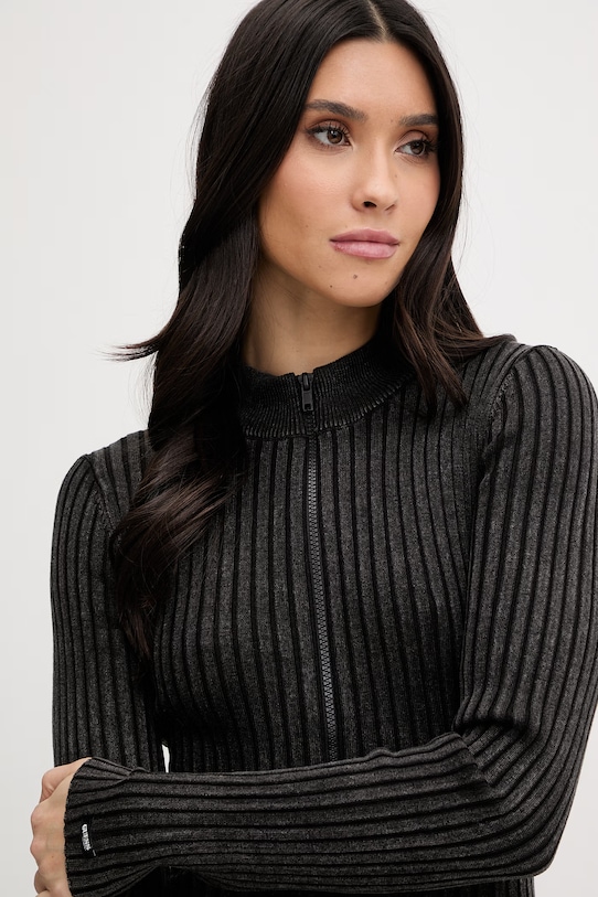 Guess Originals sukienka z domieszką wełny szary W6RK85.Z3JC2