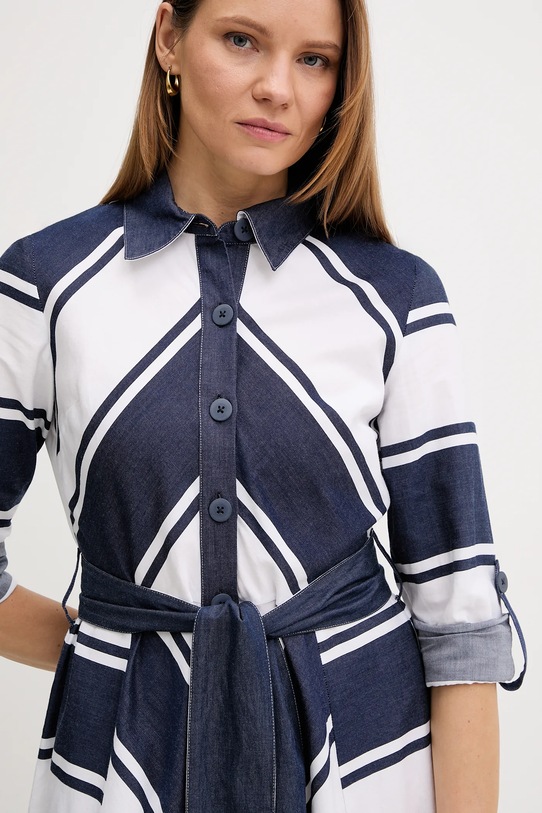 Хлопковое платье Joseph Ribkoff тёмно-синий 261936