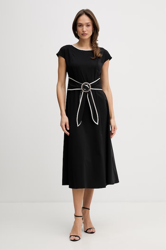 Joseph Ribkoff sukienka rozkloszowana czarny 261051