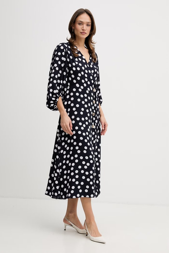 Joseph Ribkoff sukienka rozkloszowana 261901 granatowy SS26