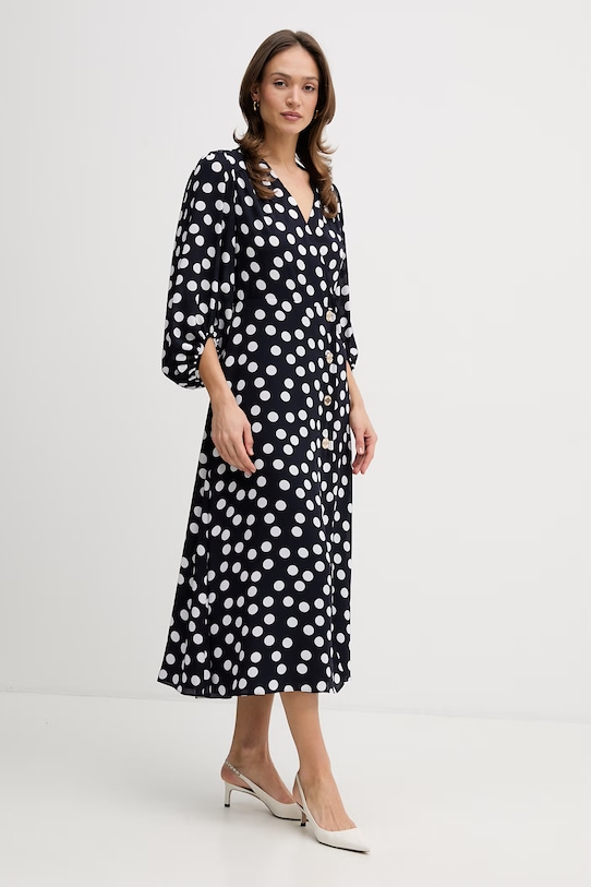 Joseph Ribkoff Kiszélesedő ruha 261901 sötétkék SS26