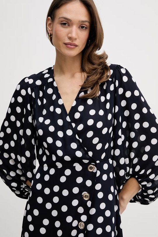 Joseph Ribkoff sukienka rozkloszowana granatowy 261901