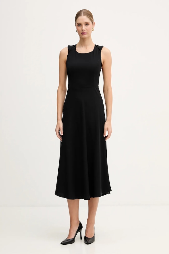 Armani Exchange sukienka midi czarny XW001824.AF16125