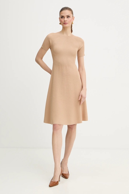 Šaty Armani Exchange XW001885.AF10352 béžová SS26