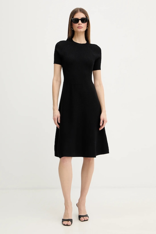 Šaty Armani Exchange XW001885.AF10352 čierna SS26