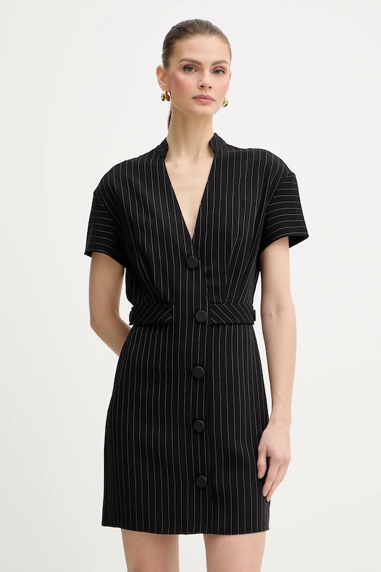 Šaty Armani Exchange látka čierna XW002204.AF19011