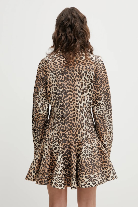 Odzież GANNI sukienka A1030184 beżowy