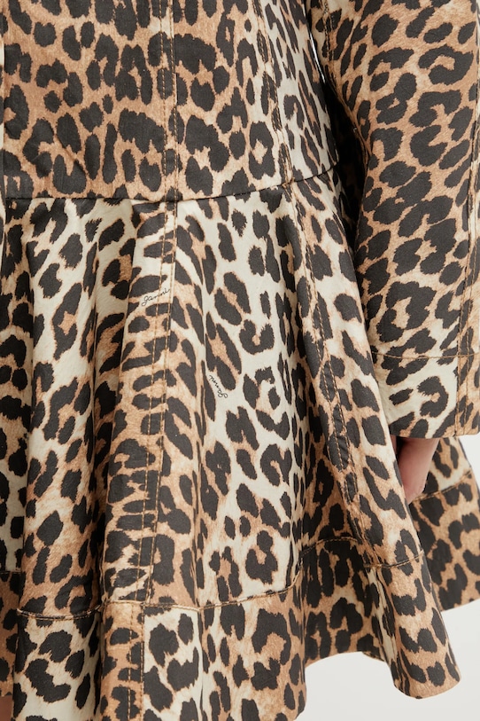 GANNI sukienka beżowy A1030184