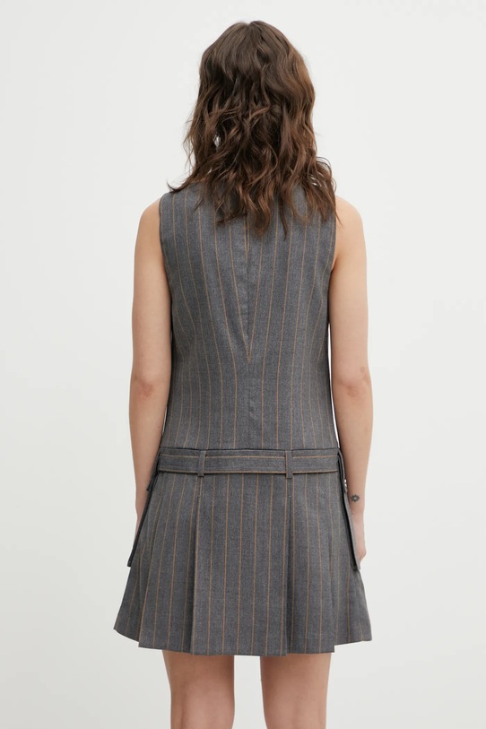 Odzież GANNI sukienka z dodatkiem wełny A1030180 A1030180 szary