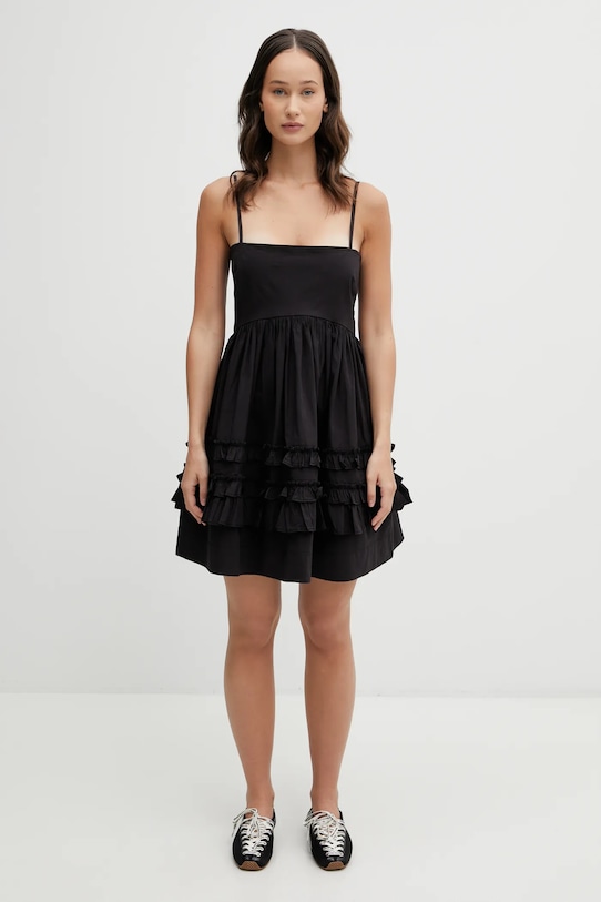 GANNI sukienka casual czarny A1030207