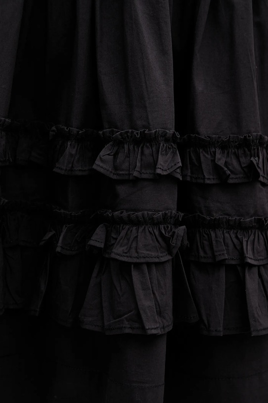 GANNI sukienka czarny A1030207