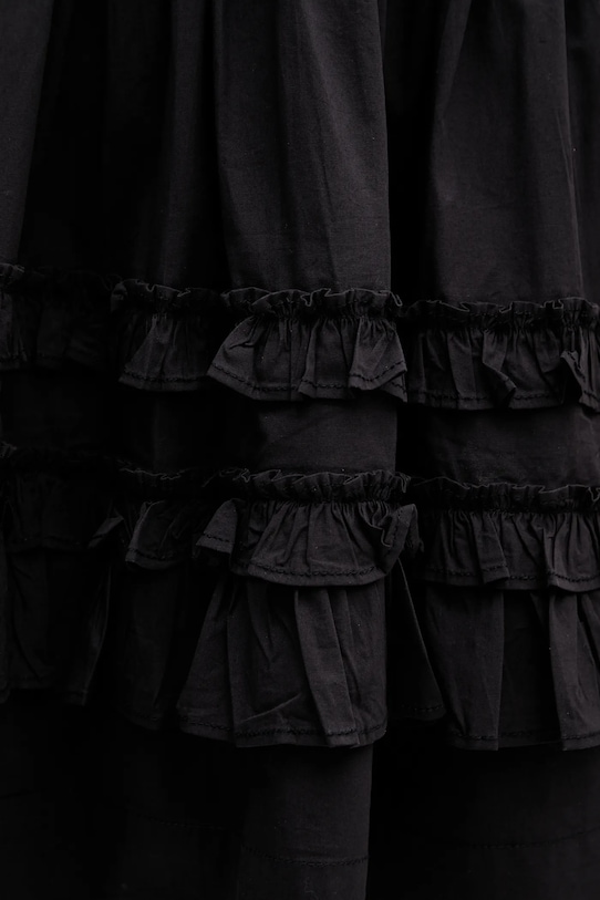 GANNI sukienka czarny A1030207