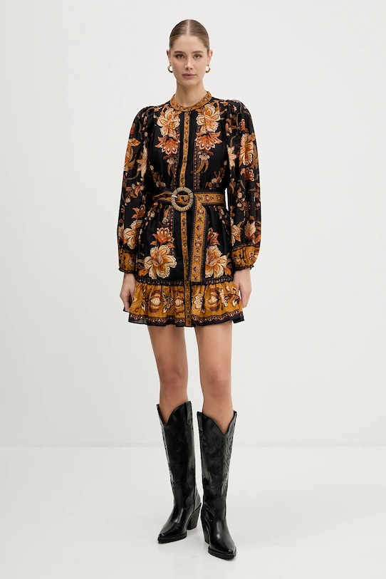 Farm Rio sukienka bawełniana 344142 czarny SS26