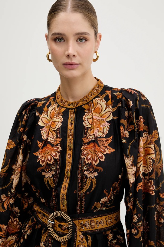 Farm Rio sukienka bawełniana czarny 344142