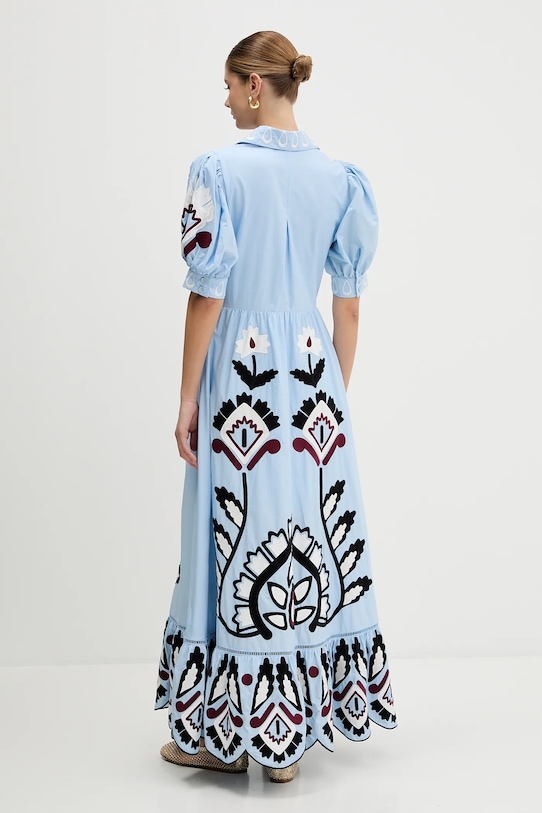 Odzież Farm Rio sukienka bawełniana 344655 niebieski