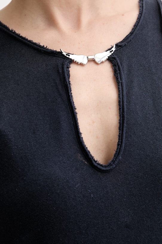 Zadig&Voltaire šaty s prímesou ľanu JWDR01126