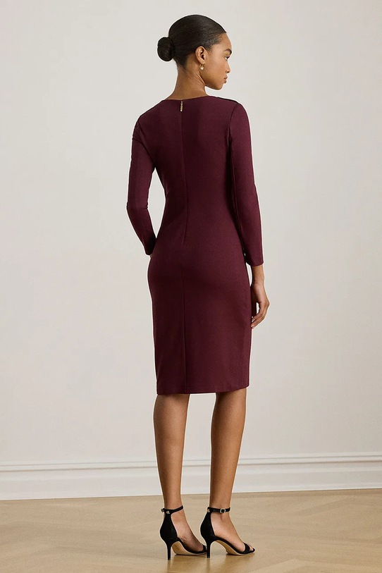 Lauren Ralph Lauren sukienka 200980931 bordowy SS26