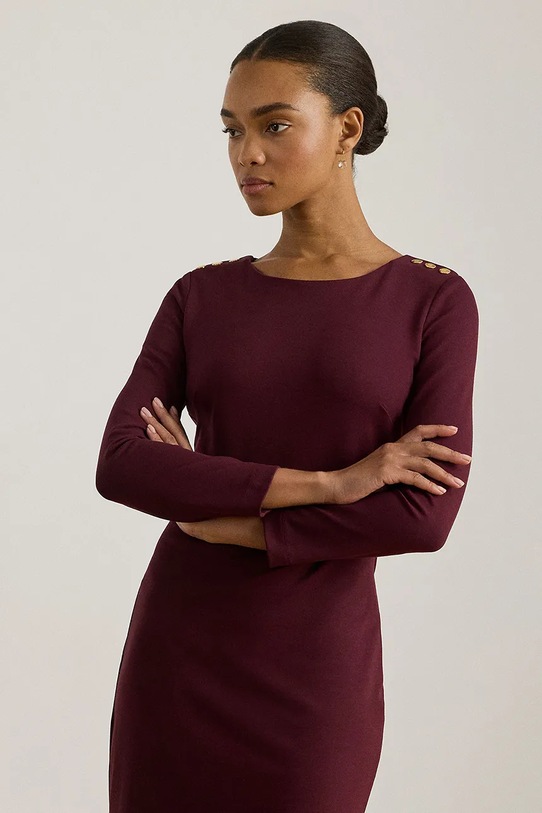 Odzież Lauren Ralph Lauren sukienka 200980931 bordowy