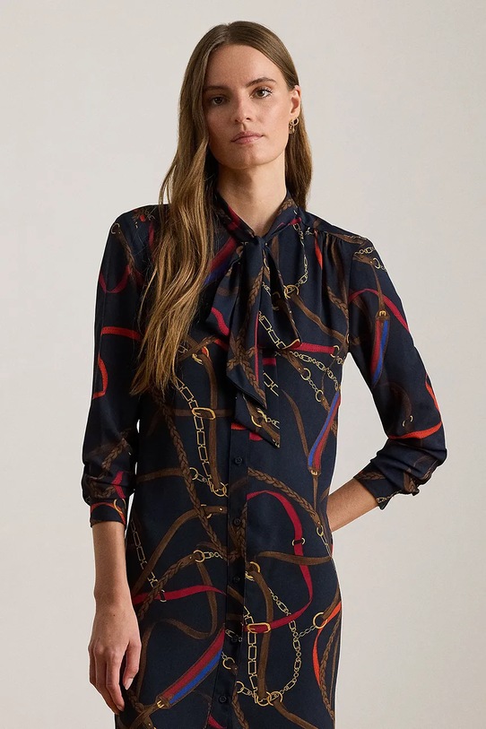 Odzież Lauren Ralph Lauren sukienka 200P03552 granatowy