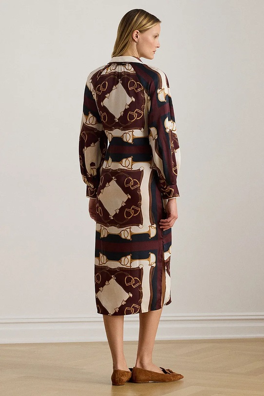 Lauren Ralph Lauren sukienka 200P03555 brązowy SS26