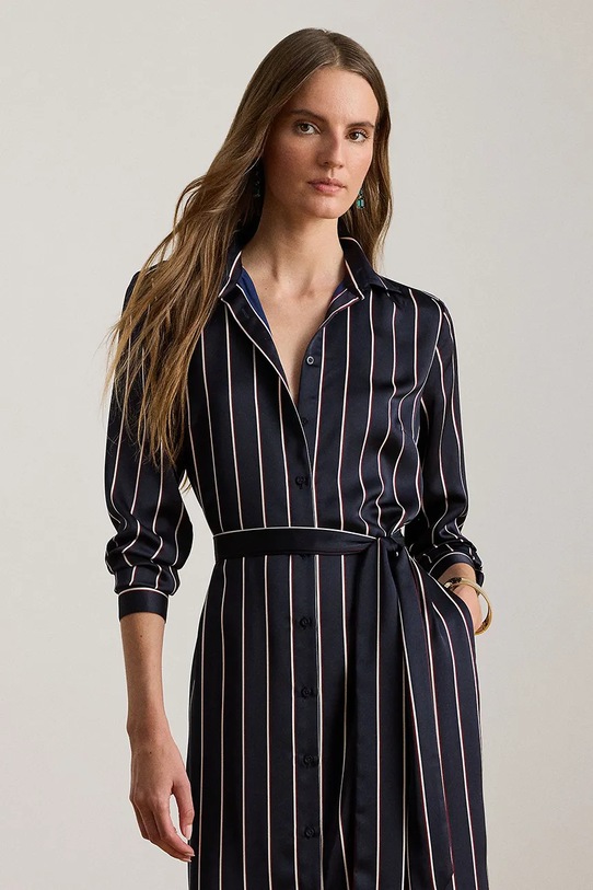 Odzież Lauren Ralph Lauren sukienka 200P03569 granatowy