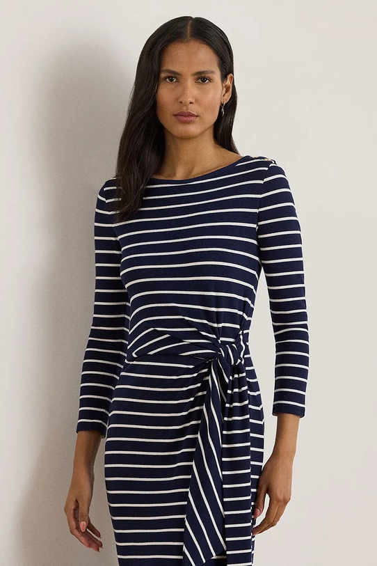 Odzież Lauren Ralph Lauren sukienka 200P03766 granatowy