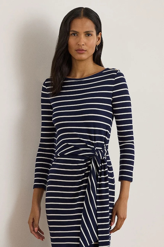 Odzież Lauren Ralph Lauren sukienka 200P03766 granatowy