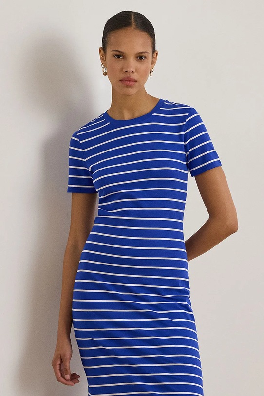 Odzież Lauren Ralph Lauren sukienka 200P03768 niebieski