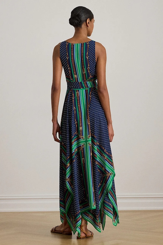 Lauren Ralph Lauren sukienka 200P08108 niebieski SS26