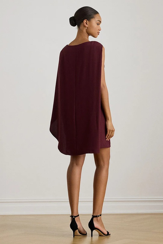 Lauren Ralph Lauren sukienka 253P03575 bordowy SS26